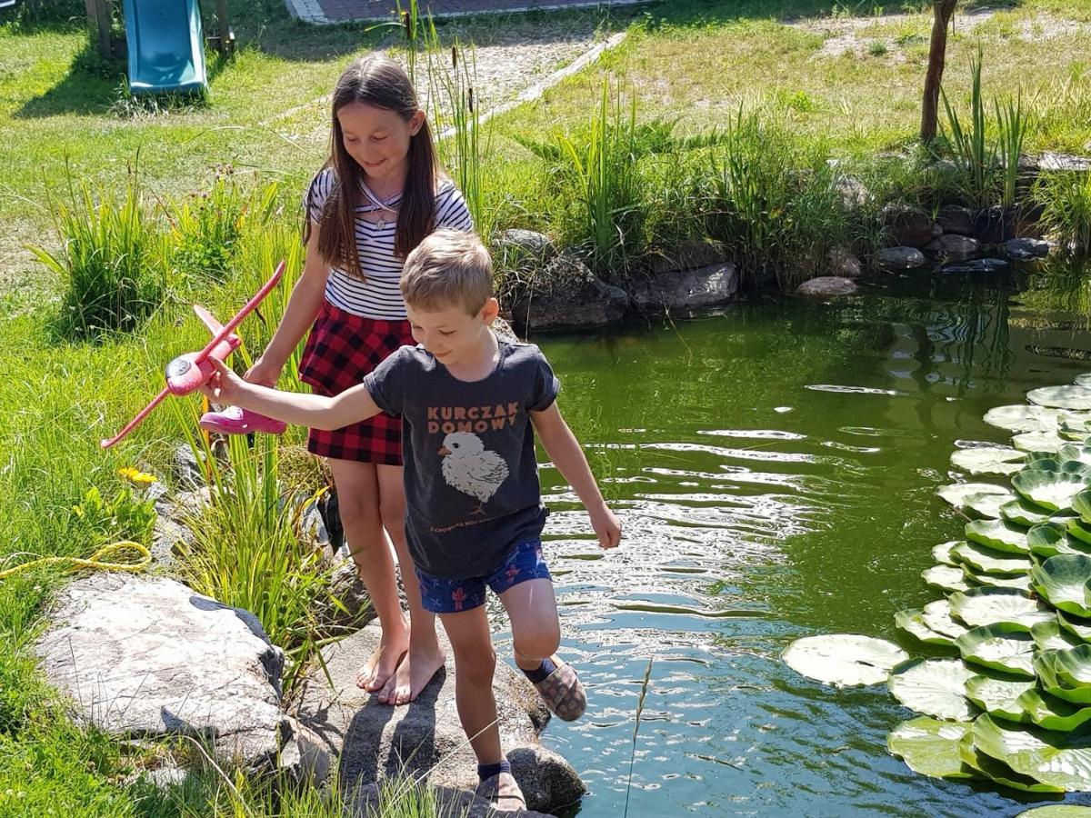 Eko Zagroda Bocianie Gniazdo Mikołajki Kültér fotó